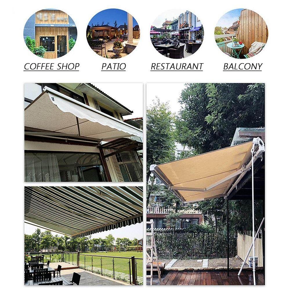 2*1.5m Outdoor Garden Patio Awning Cover Canopy Sun Shade Shelter Replacement Fabric Gules
