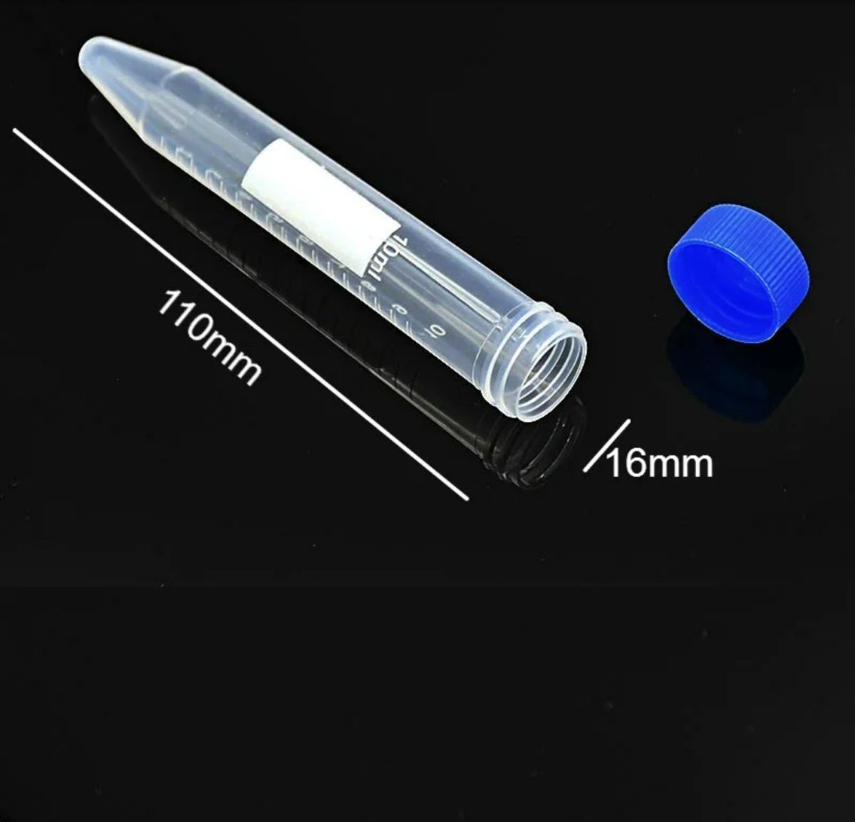 10m Plastic Centrifuge Test Tube (10pcs)