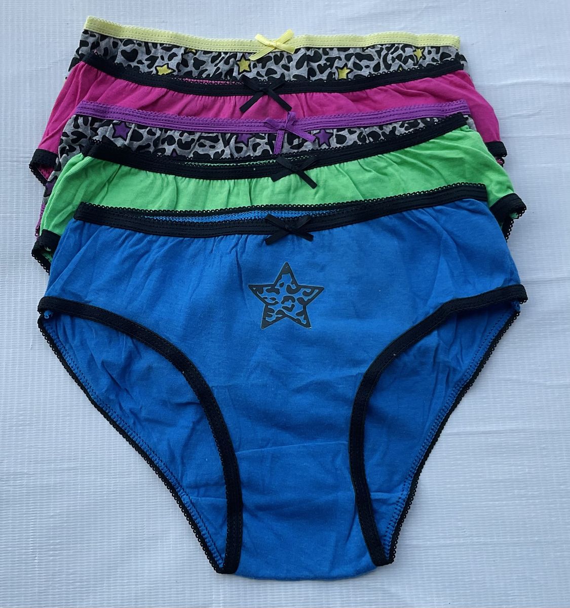 Set Of 5 Sweet Princess Girls Panties