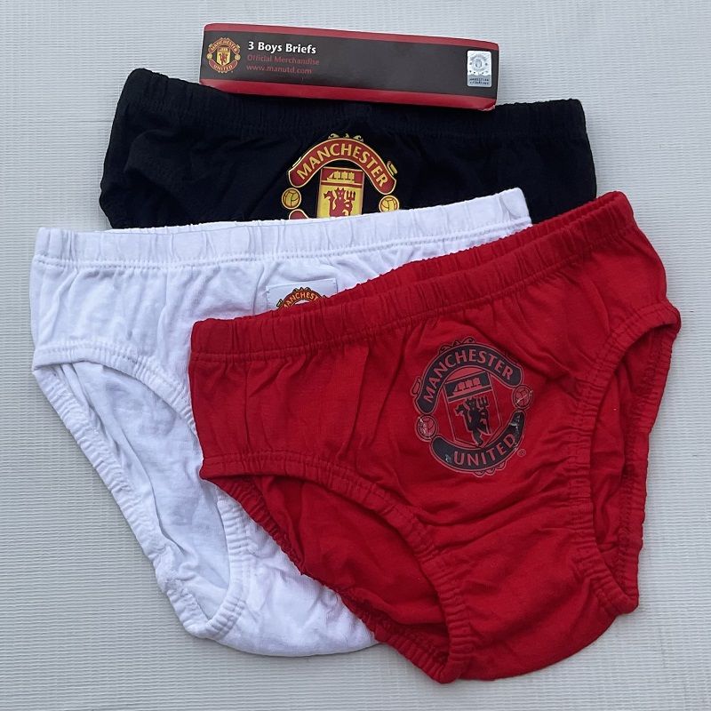 Set Of 3 Manchester Boys Brief