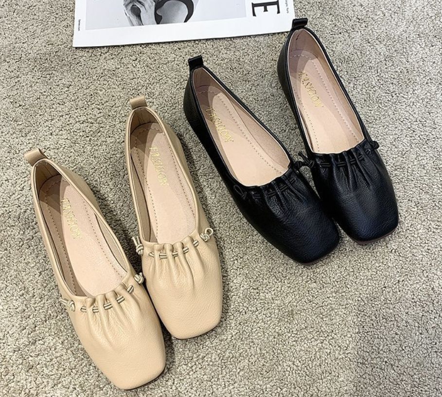Authentic Leather Flat Shoes For Women
