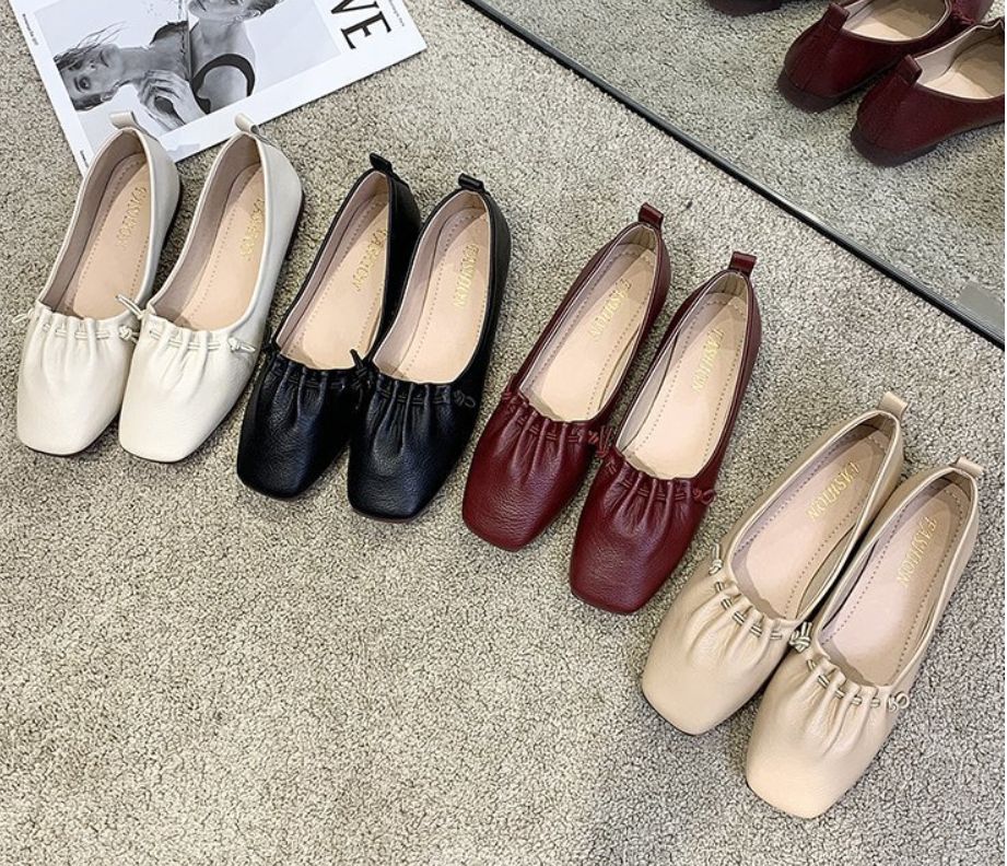 Authentic Leather Flat Shoes For Women