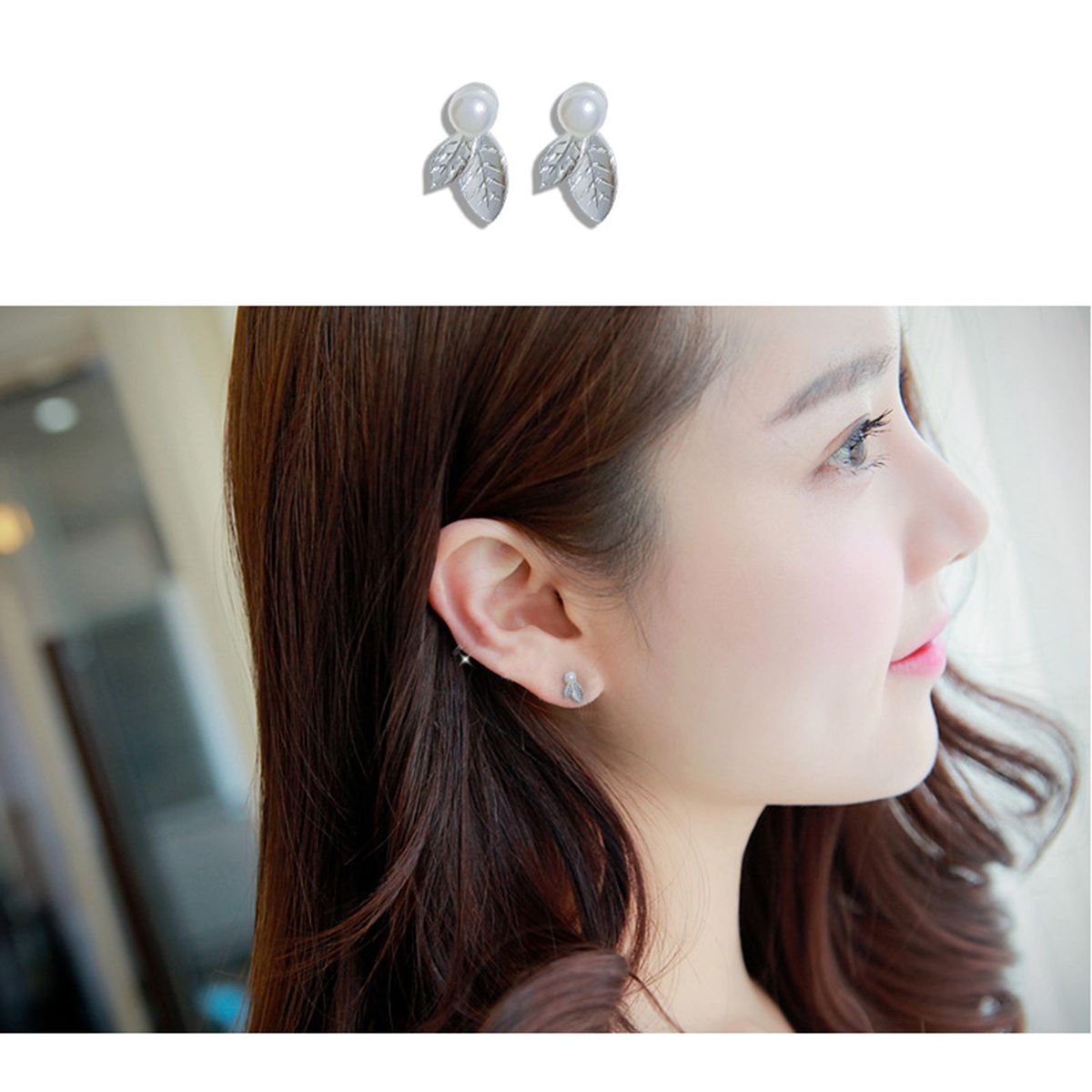 Earring Popular Sweet Collarbone Necklace Earring Set Gift