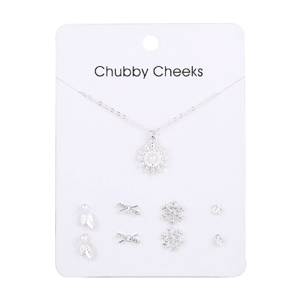 Earring Popular Sweet Collarbone Necklace Earring Set Gift