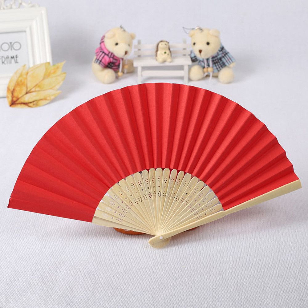 Shipping Fan Party Ribbing Dance Wedding Drop Folding Solid Folding Color Plastic Lace Held Hand Fans Fans Edging 30^Pattern