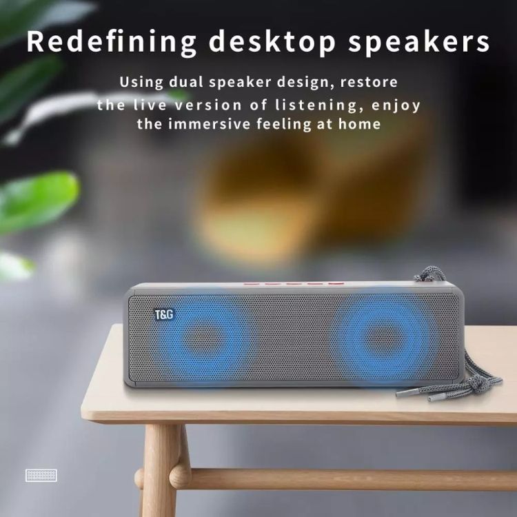 T&G TG271 TWS Subwoofer Bluetooth Speaker With Braided Rope