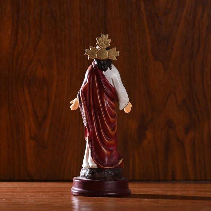 5.4" Small Jesus Resin Figure Religious Decor Church Ornament Hand