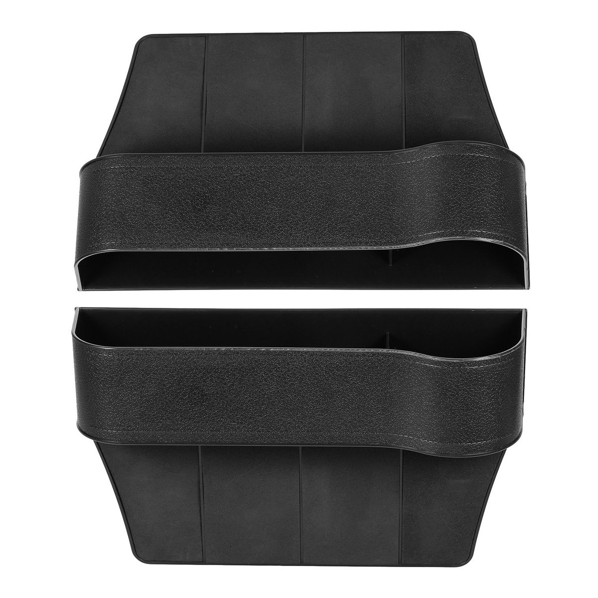 2pcs Black Car Organizer Seat Carriage Bag PU Case Pocket