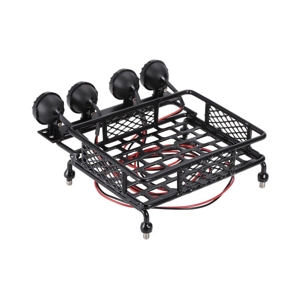 Roof Rack Luggage Carrier   Light Bar For 1/10 Monster Truck