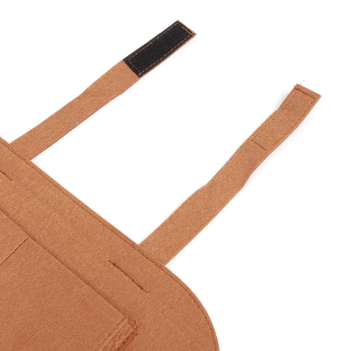 Universal Auto Car Seat Back Multi-Pocket Storage Bag Holder Accessory 56x40cm Grey Brown (brown)