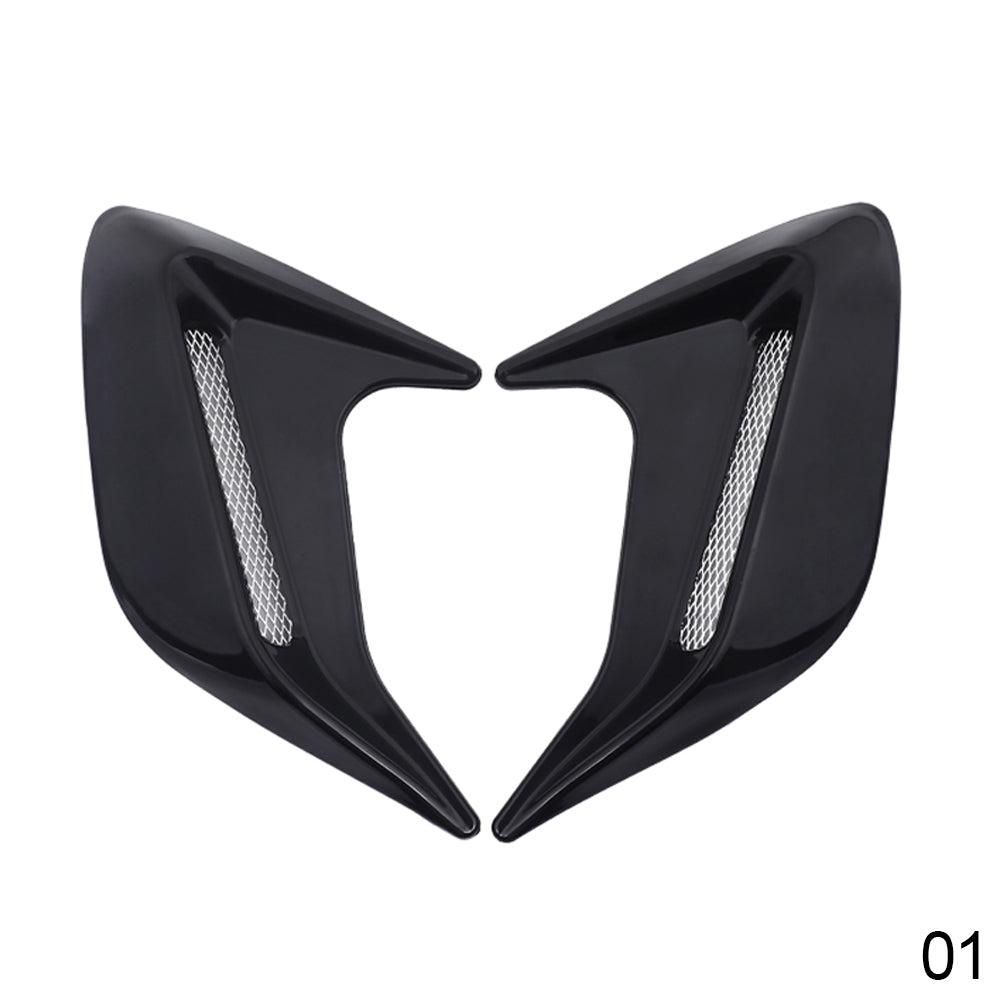 2 Pcs ABS Plastic Car Side Air Outlet Air Flow Mudguard Air Inlet Sticker Shark Gill Air Outlet  Exterior Decoration