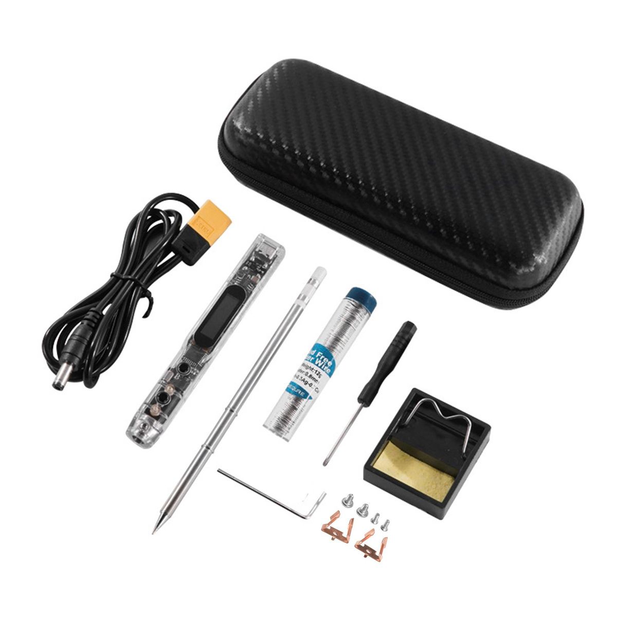 SI012 Intelligent OLED Electric Soldering Iron Sensitivity Adjustable Built-in Buzzer Suitable for T12