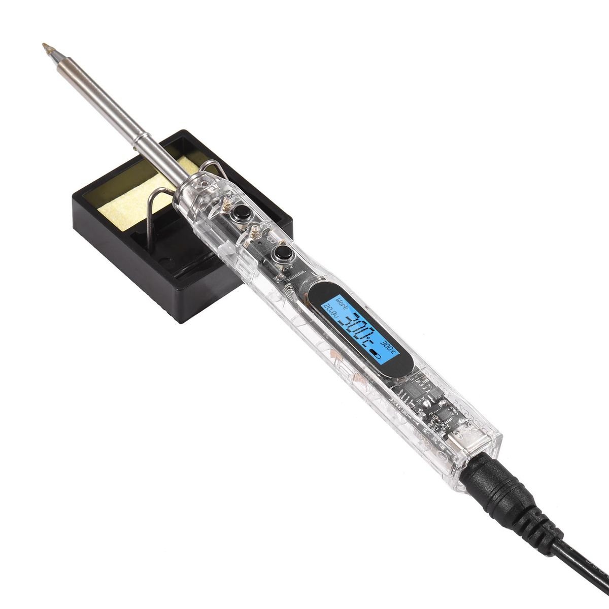 SI012 Intelligent OLED Electric Soldering Iron Sensitivity Adjustable Built-in Buzzer Suitable for T12