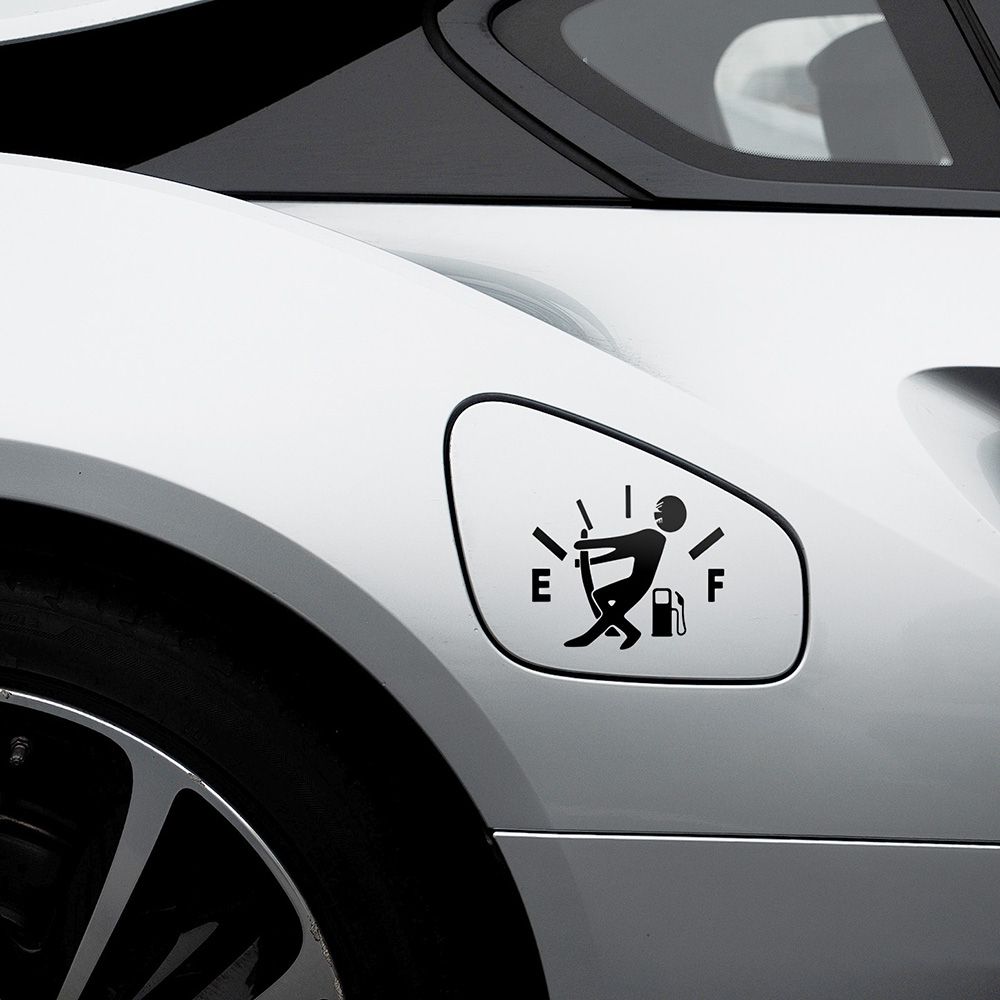 10 PCS Funny Car Sticker Pull Fuel Tank Pointer Reflective Vinyl Car Sticker Decal