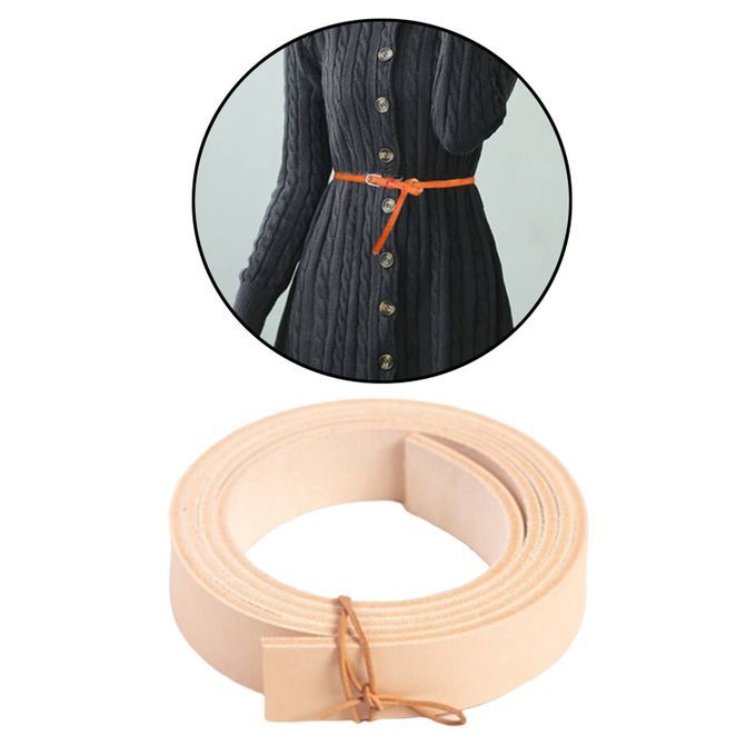 PU Leather Strap Pattern Natural Leather Keychains Strap Natural Color