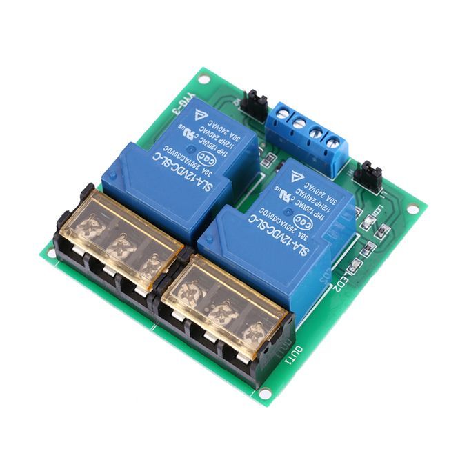 2-Channel 12V 30A Relay Board Module Optocoupler Isolation