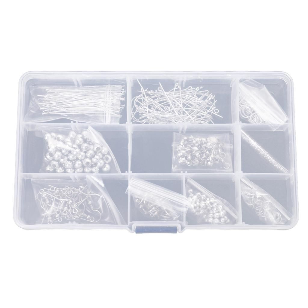 A Box Jewelry Making Starter Kit Earring Bracelet Necklace Silver