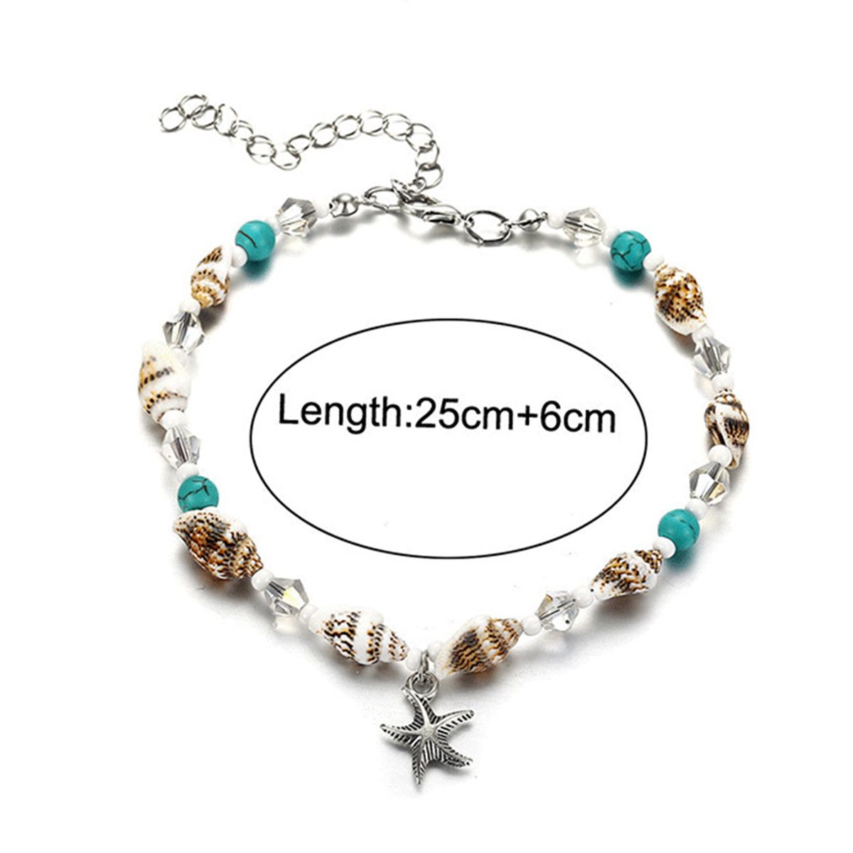 Chain Anklet Fashion Beach Pendant Anklet Blue