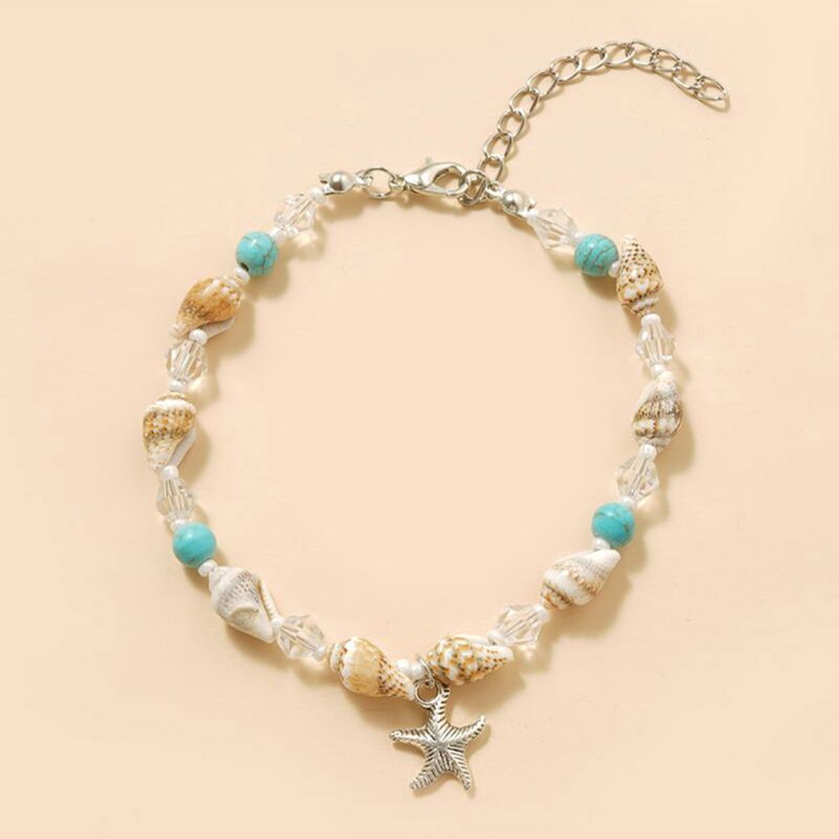 Chain Anklet Fashion Beach Pendant Anklet Blue