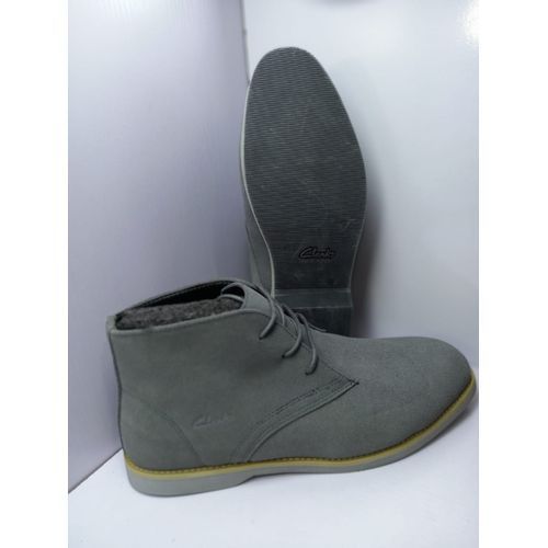 Men High Lace-up Boot Grey