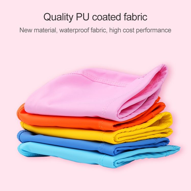 Multicolor Children PU Coated Waterproof Swimming Cap