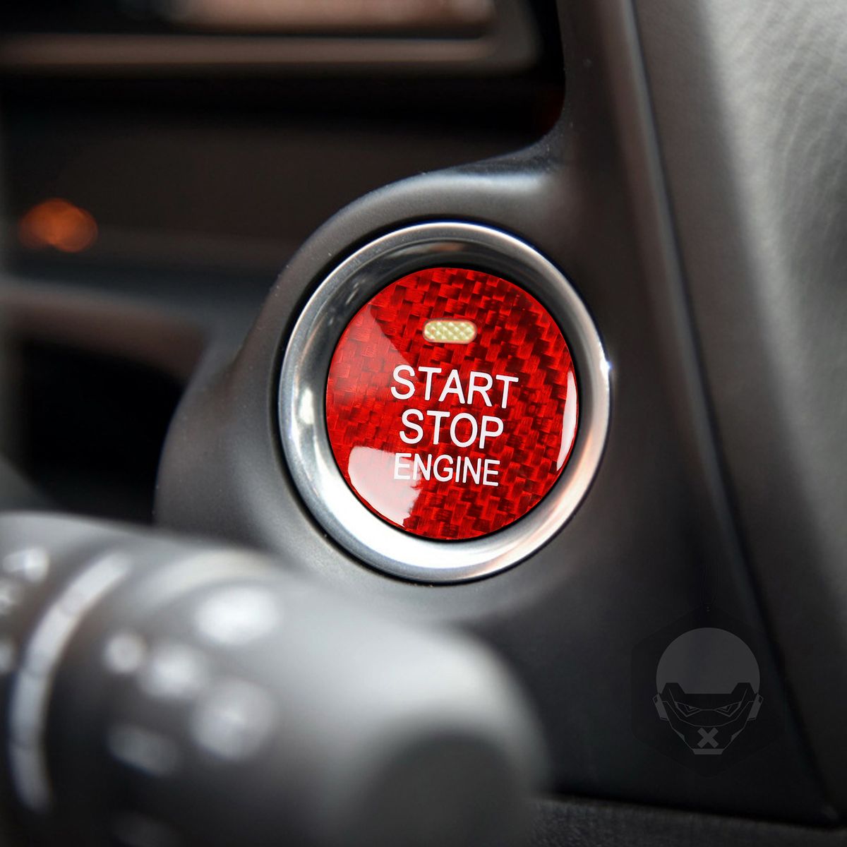 Carbon Fibre Protector Car Engine Start Stop Switch Button