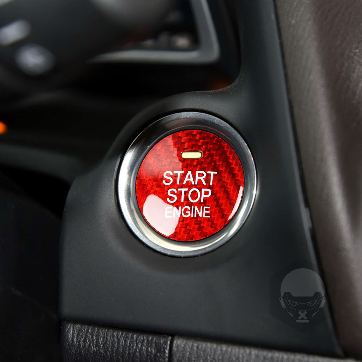 Carbon Fibre Protector Car Engine Start Stop Switch Button