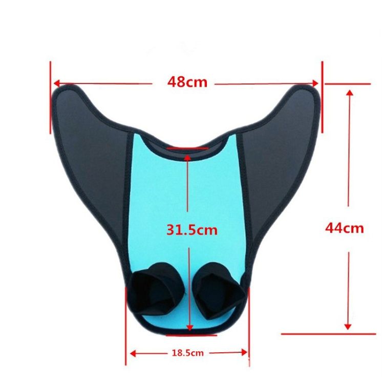 Conjoined Ankle Foot Fins Short Frog Shoes, Size: Adult