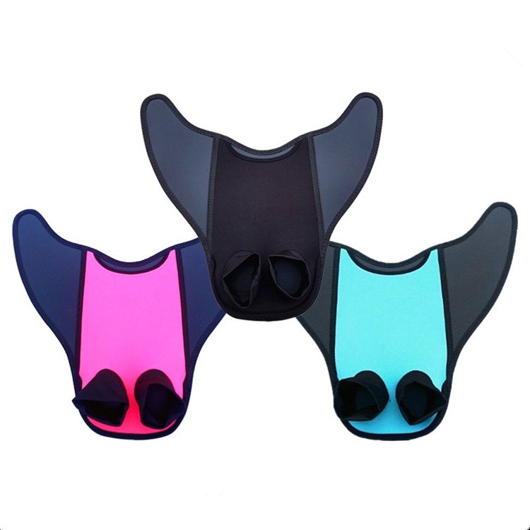 Conjoined Ankle Foot Fins Short Frog Shoes, Size: Adult