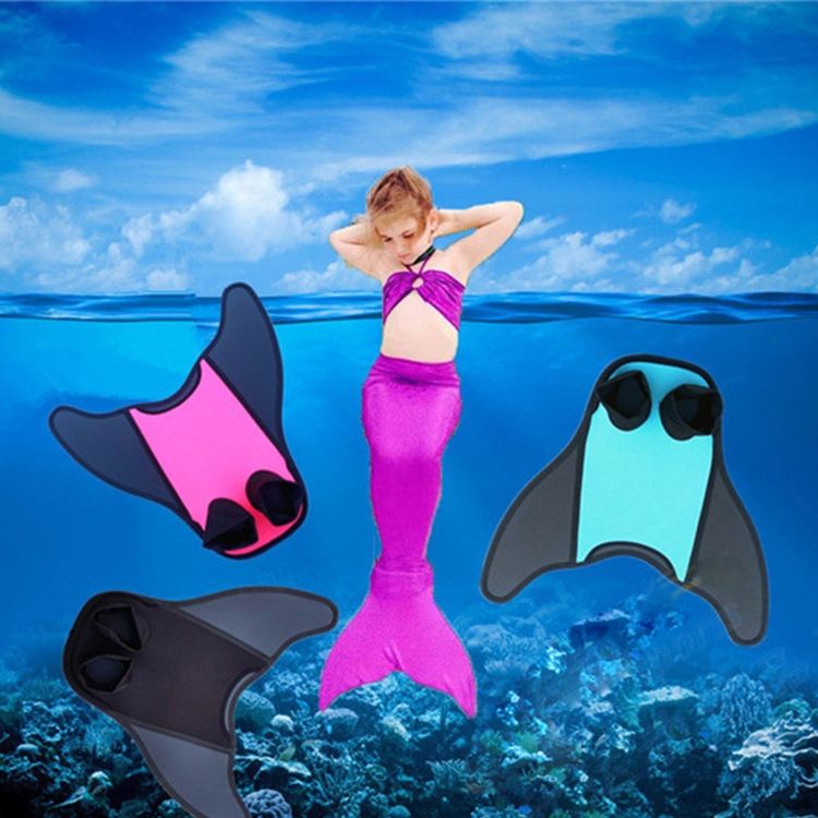 Conjoined Ankle Foot Fins Short Frog Shoes, Size: Adult