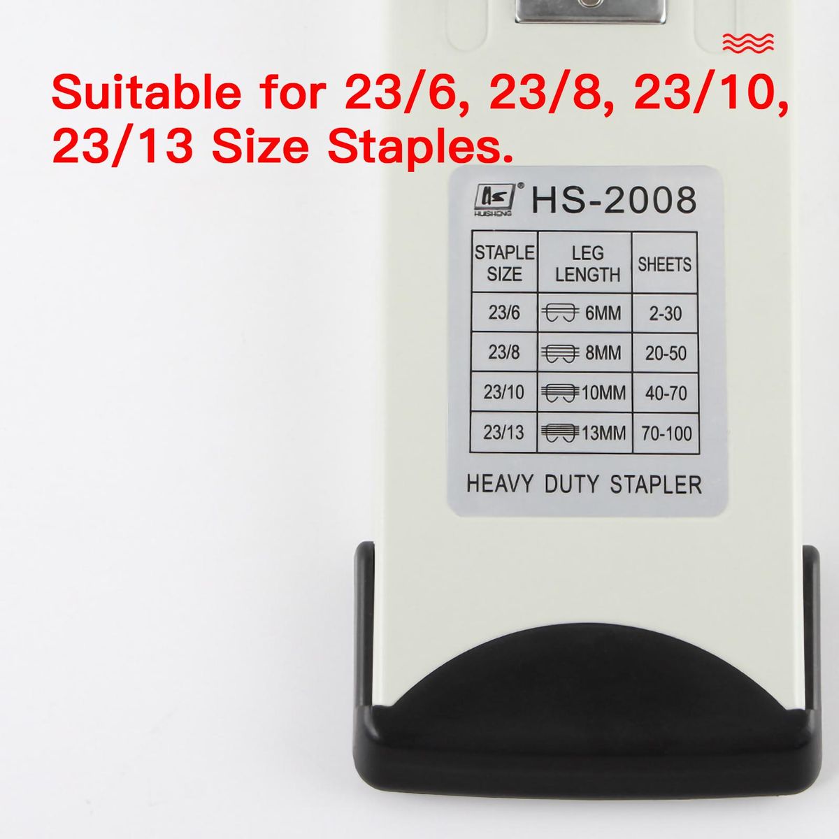 Heavy Duty Stapler 100 Sheet Capacity Durable Desktop Stapler Reduced Effort Paper Binding Stapling Machine for Home Office School Stationery Supplies
