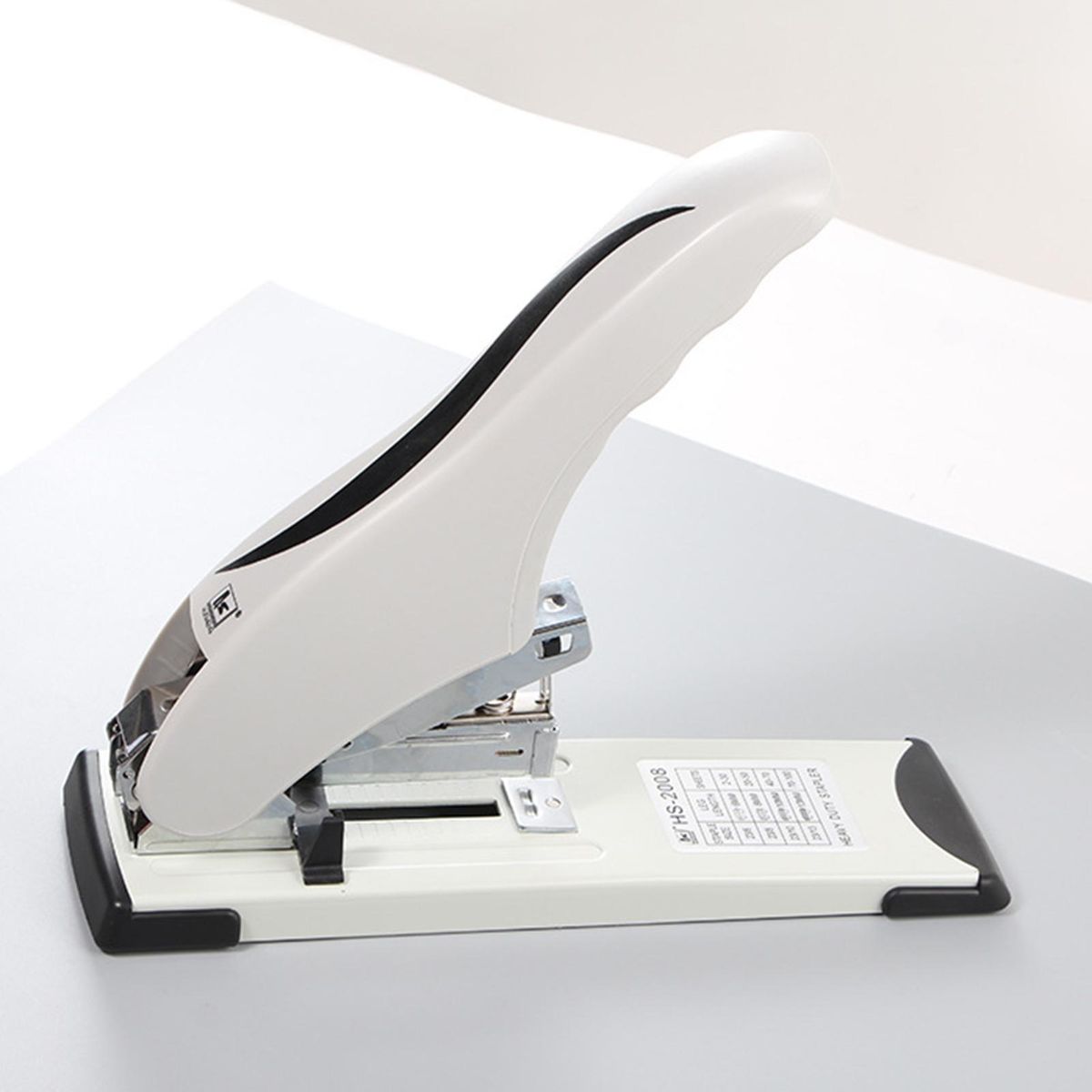 Heavy Duty Stapler 100 Sheet Capacity Durable Desktop Stapler Reduced Effort Paper Binding Stapling Machine for Home Office School Stationery Supplies