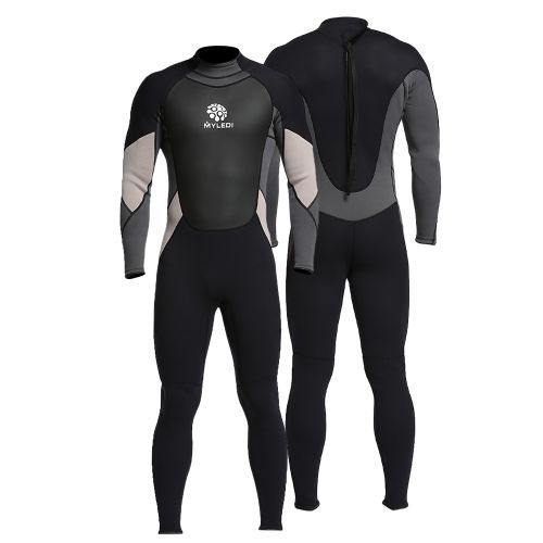 Men's 3mm Back Zip Full Body Wetsuit Swimming Surfing