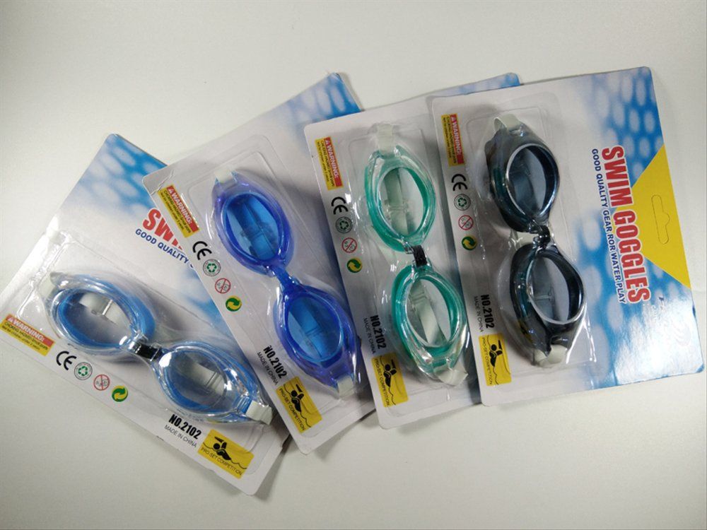 2 Pcs-Mixed Colour- Anti-fog UV Protection Swim Googles