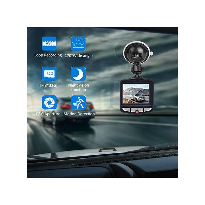 2.4'Driving Recorder HD 1080P Video Recorder Video Night Vision Loop Recording