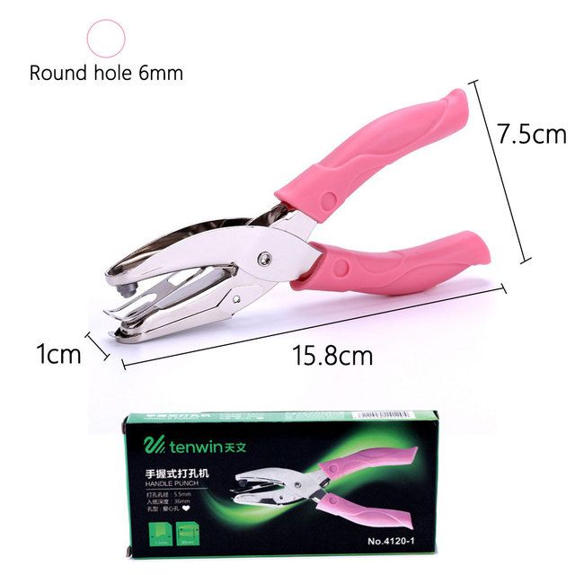 1.5mm/3mm/6mm Perforator Diy Losbladige Sleeve Sta