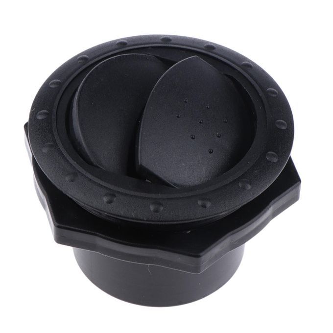 RV Yacht Interior Side Roof Air Vent Ventilation Outlet Black 70x45mm