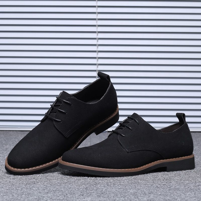 Formal Shoes For Men Suede Leather Shoes Business Wedding Footwear