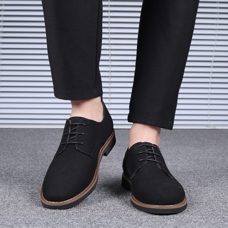 Formal Shoes For Men Suede Leather Shoes Business Wedding Footwear
