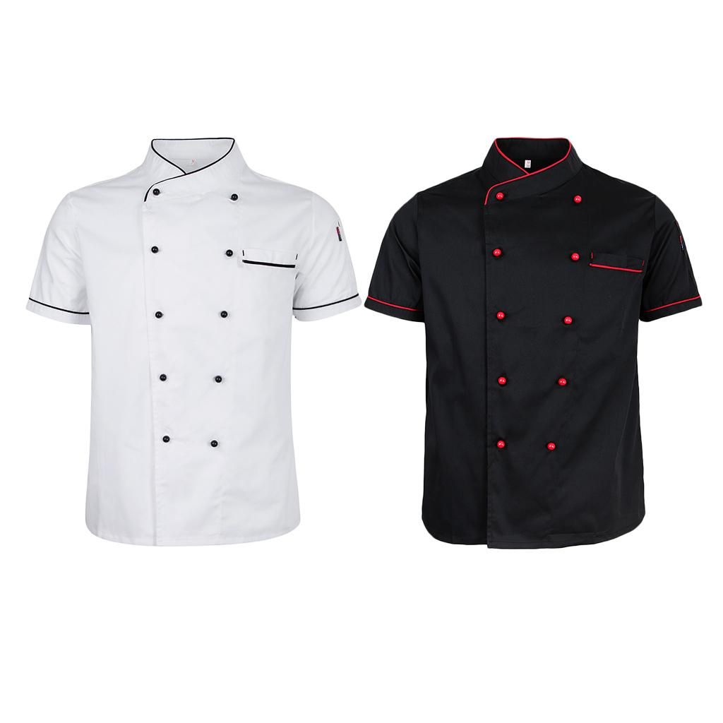 Summer Breathable Chef Jacket Coat Kitchen 2XL White