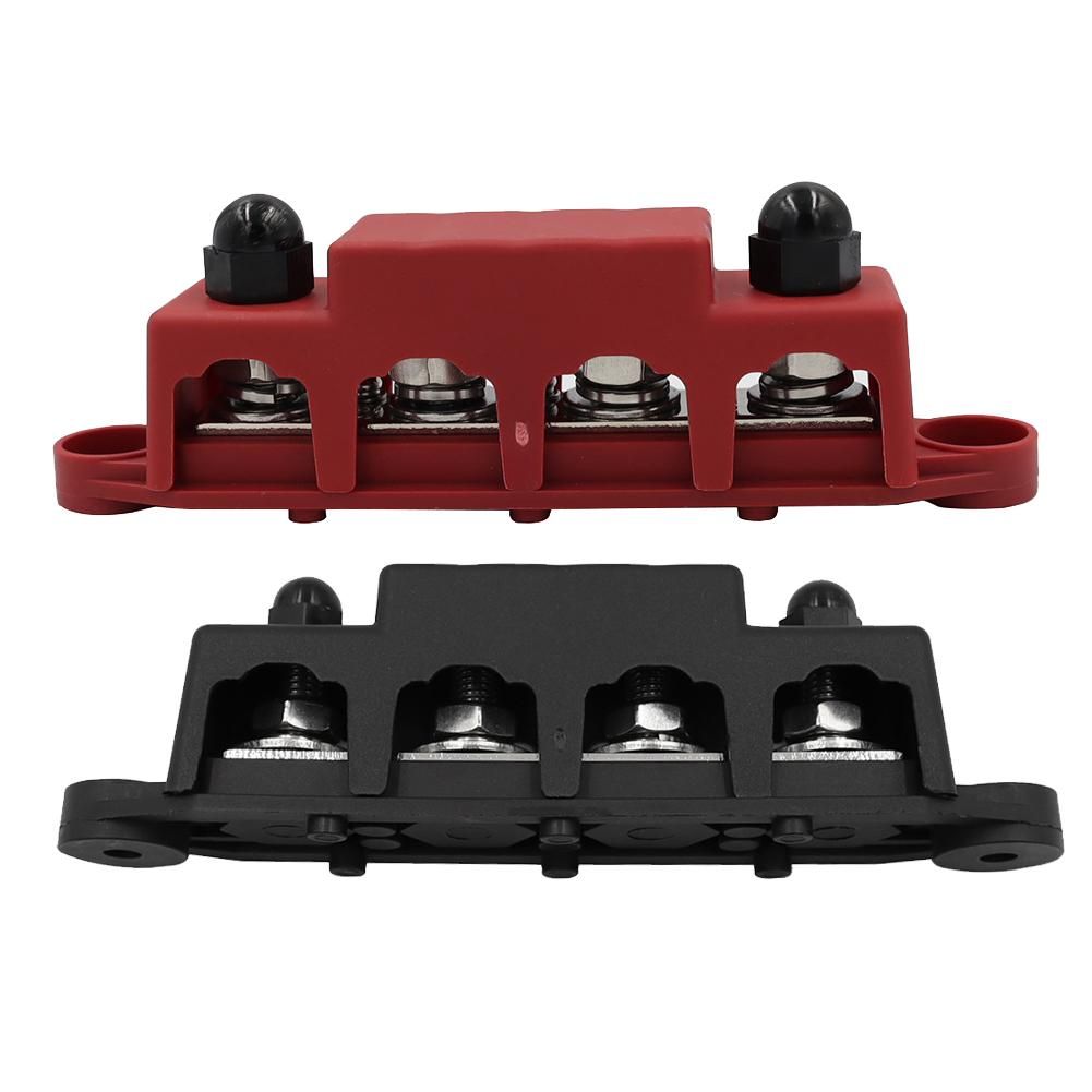 4Pcs M8+M10 250A 4 Post Terminal Studs Busbar Power