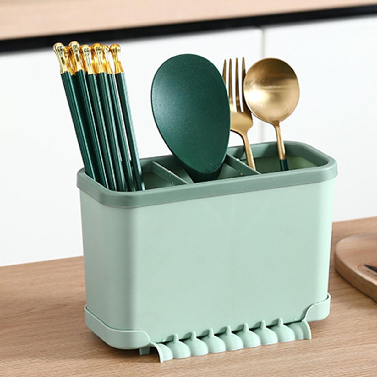 Chopstick Case Spoon Fork Chopstick Organizer Green