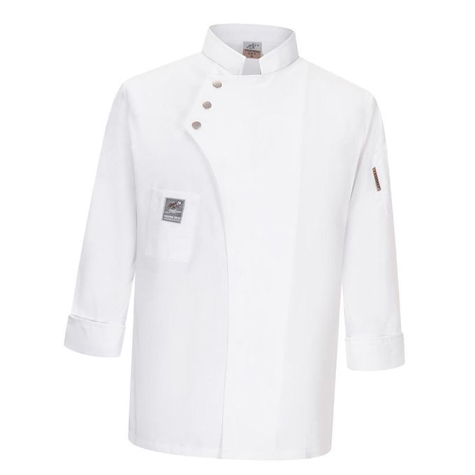 Unisex Chef Jackets Coat Long Sleeves Shirt Kitchen Uniform White XXL