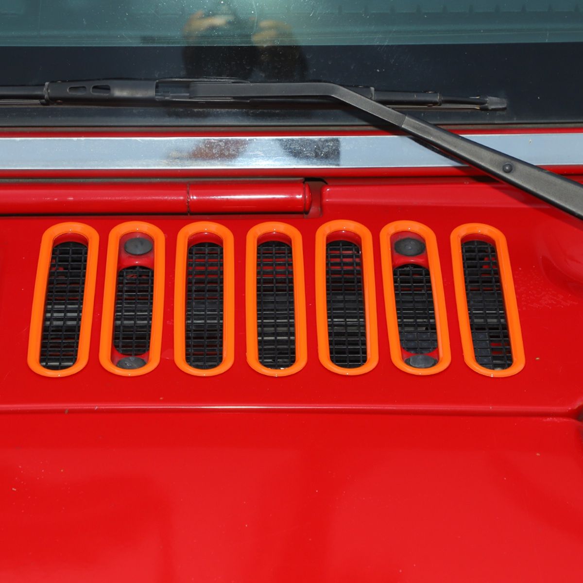 Engine Hood Air Inlet Vent Cover Bezel Trim Exterior