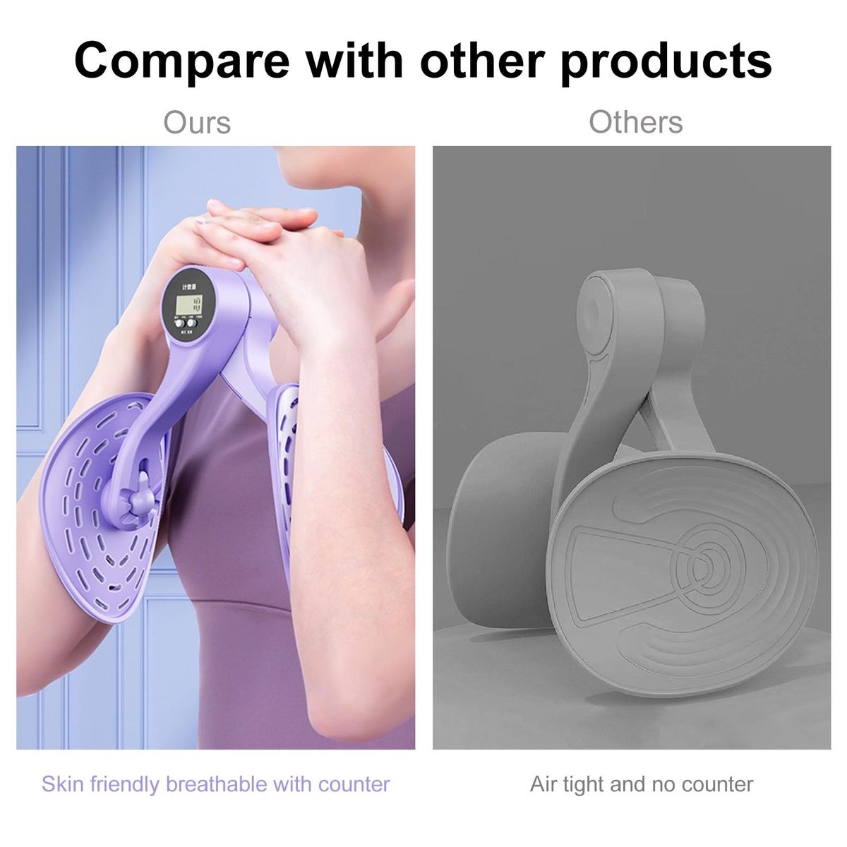 Leg Clamp Device Leg Thigh Hip Strengthening Device Purple