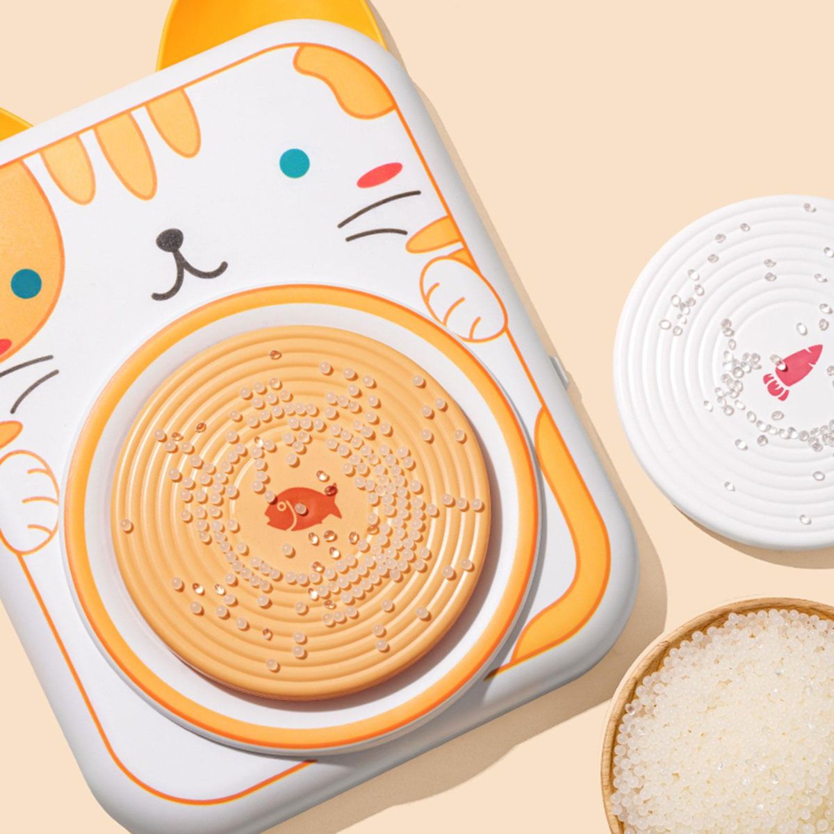 Electric Pottery  Tool, Ceramic Orange Cat