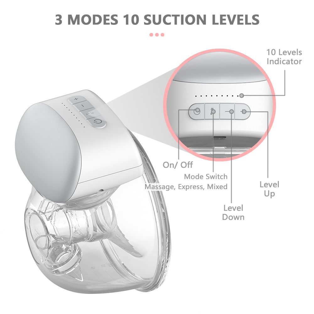 Bebebao BB-P1 Wearable Breast Pump Hands Free Electric