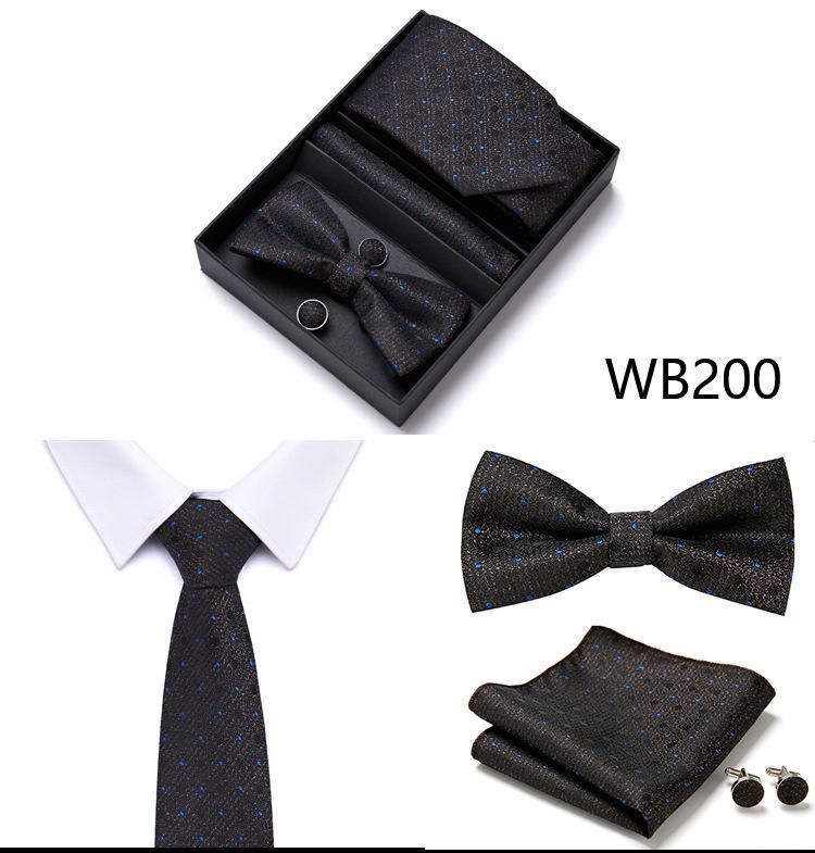 Men'S Tie Set Gift Box 6 Piece Tie Set WB200