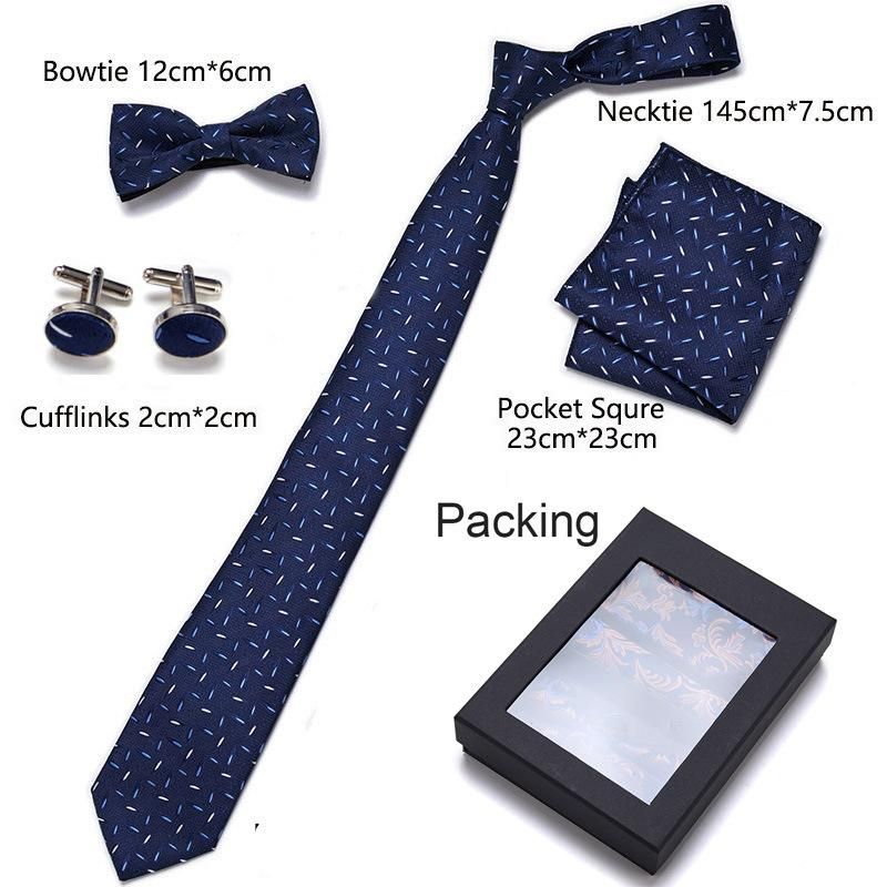 Men'S Tie Set Gift Box 6 Piece Tie Set WB200