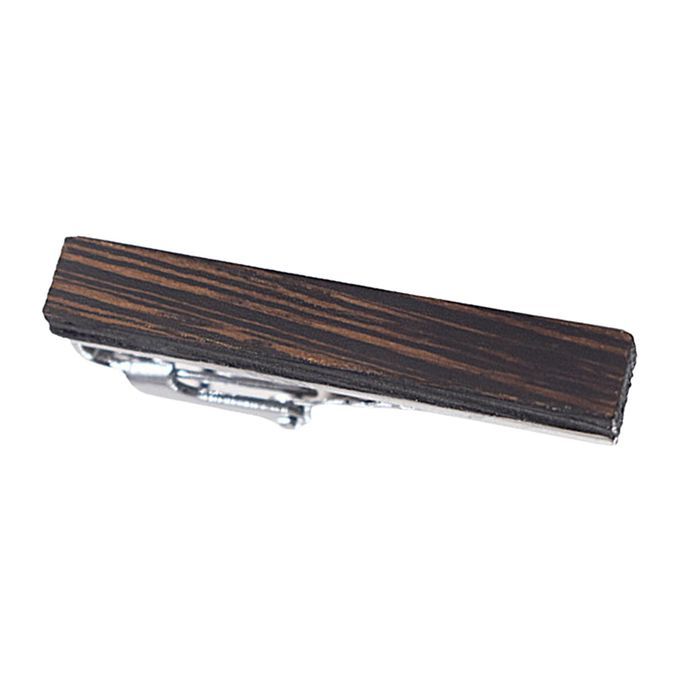 Wood Men Fashion Tie Clips Pinch Necktie Bar Clasps Door Frame